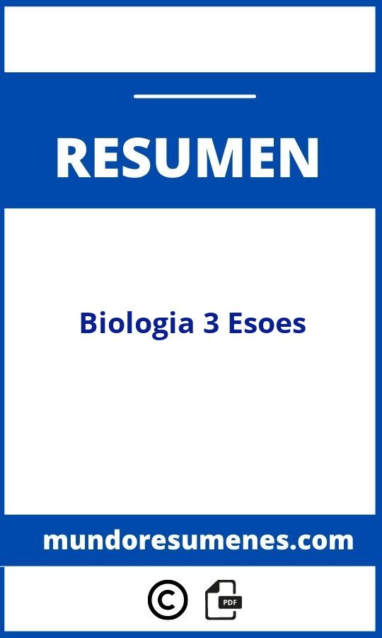 Biologia 3 Eso Resumenes