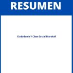 Ciudadania Y Clase Social Marshall Resumen