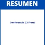 Conferencia 23 Freud Resumen