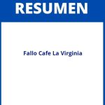 Fallo Cafe La Virginia Resumen