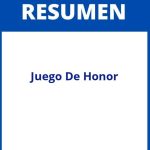 Juego De Honor Resumen