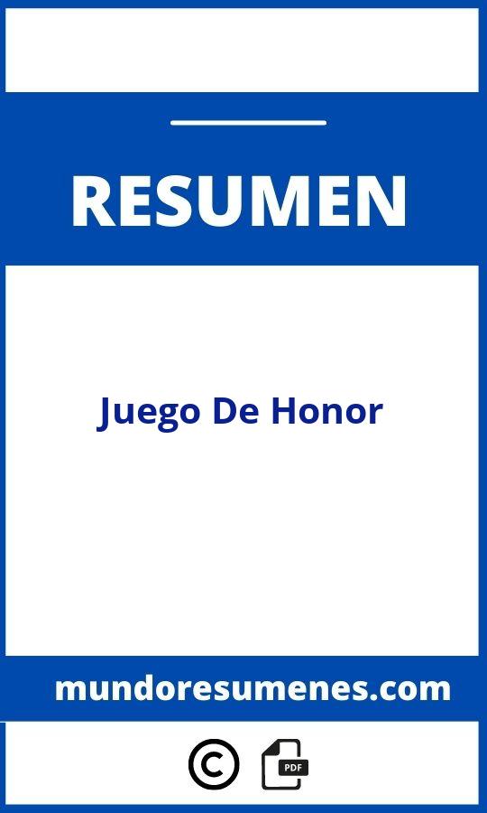 Juego De Honor Resumen
