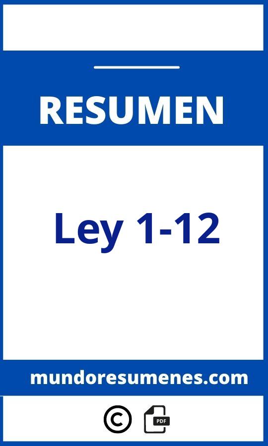 Ley 1-12 Resumen