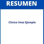 Resumen Clinico Imss Ejemplo