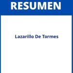Resumen Lazarillo De Tormes