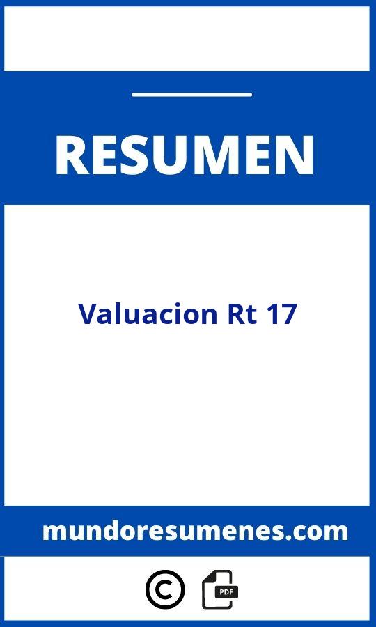 Valuacion Rt 17 Resumen